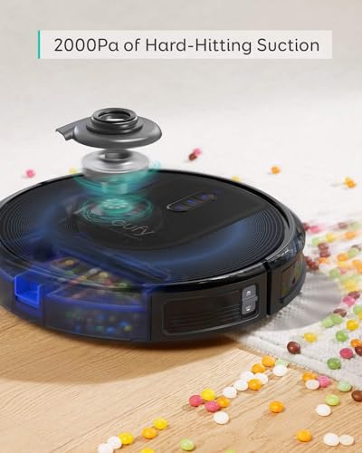 Robot Vacuum with Self Emptying, 2.85-Inch Slim Design K8742