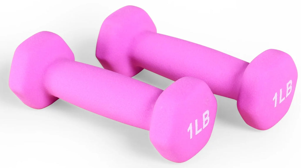 1 lbs Pair Vinyl Coated Dumbbells B4798
