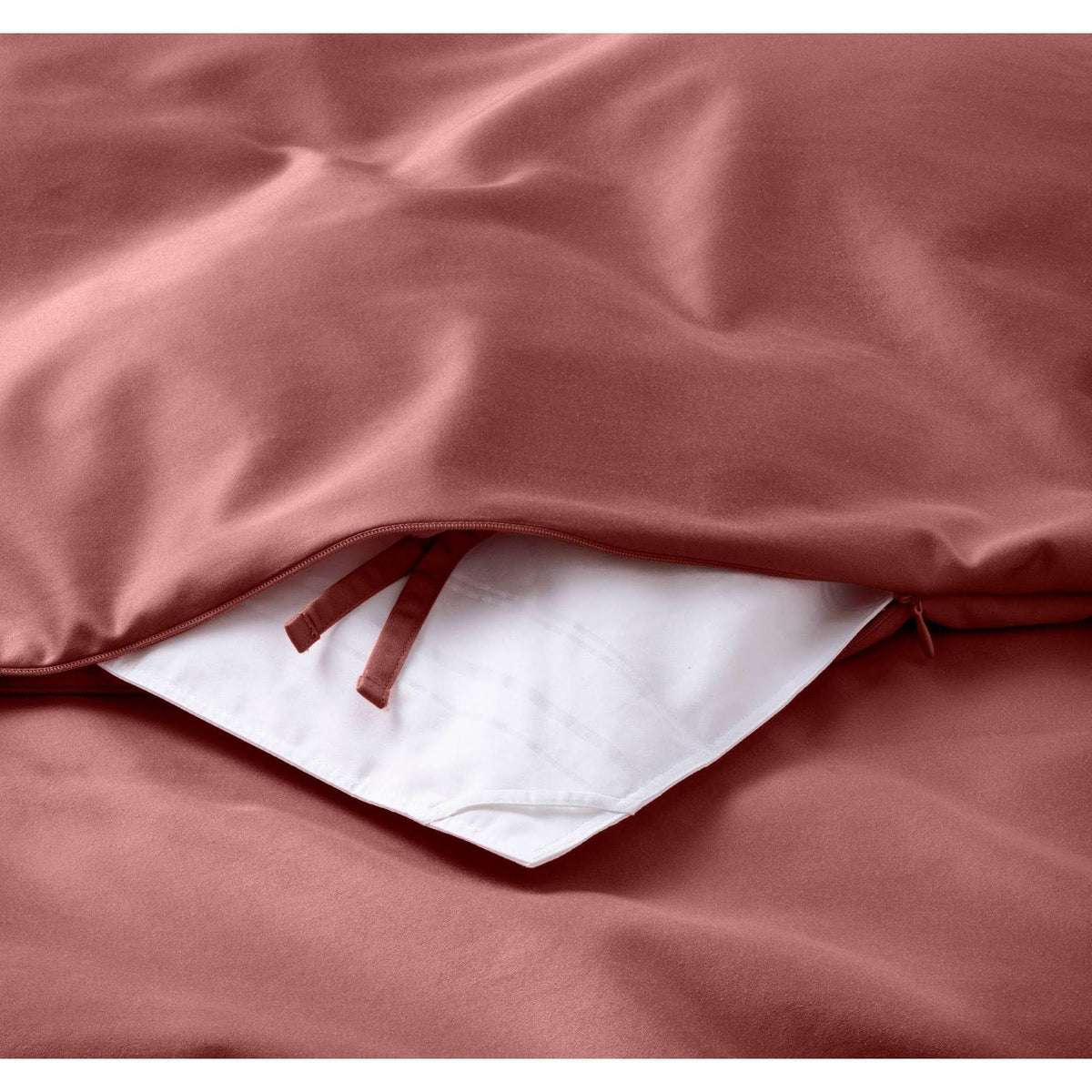 Full/Queen Supima Washed Sateen Duvet & Sham Set Rose K169472