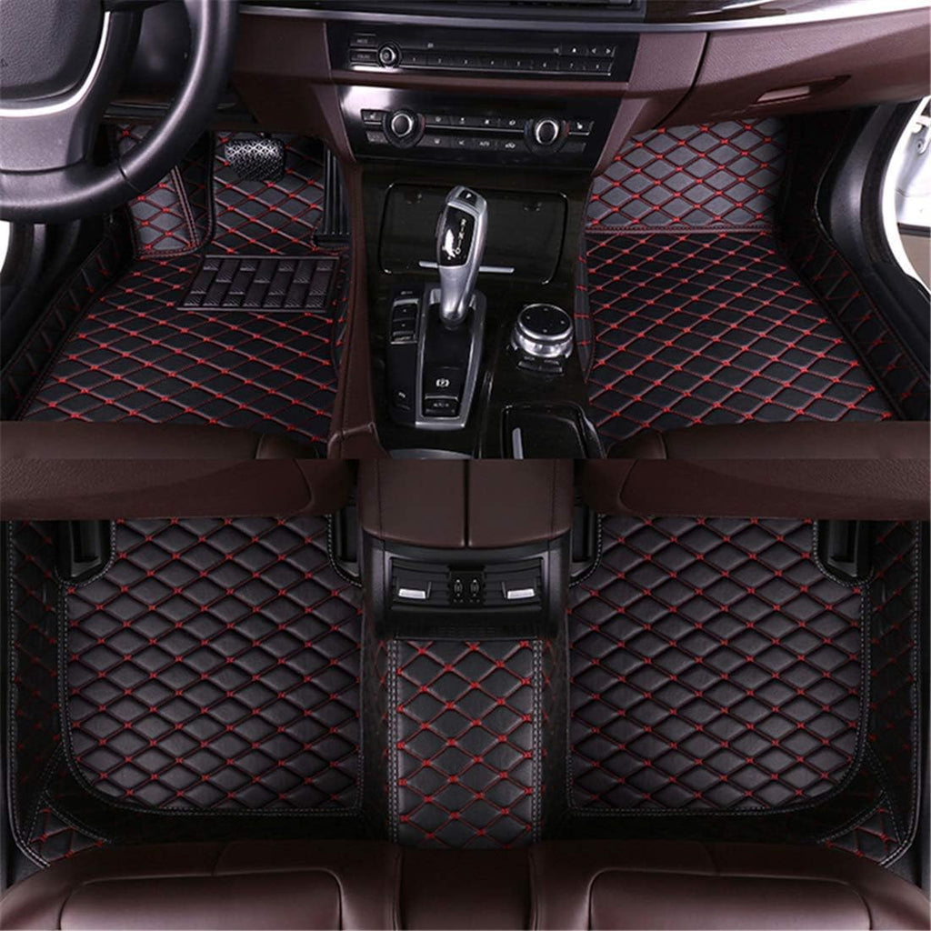 Black Leather Car Floor Mats N94486