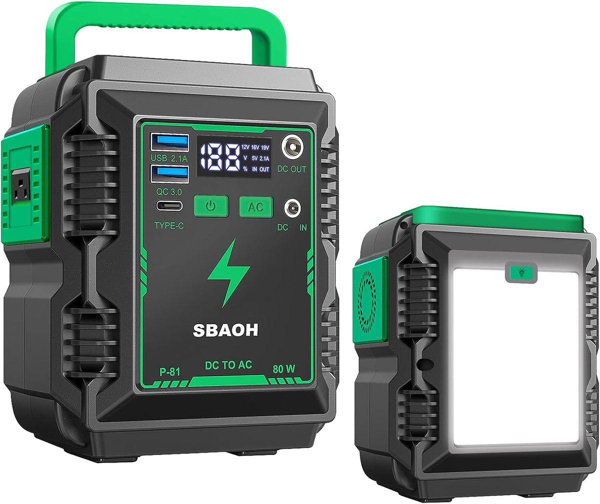Portable Power Station 110V/80W AC Outlet E638393