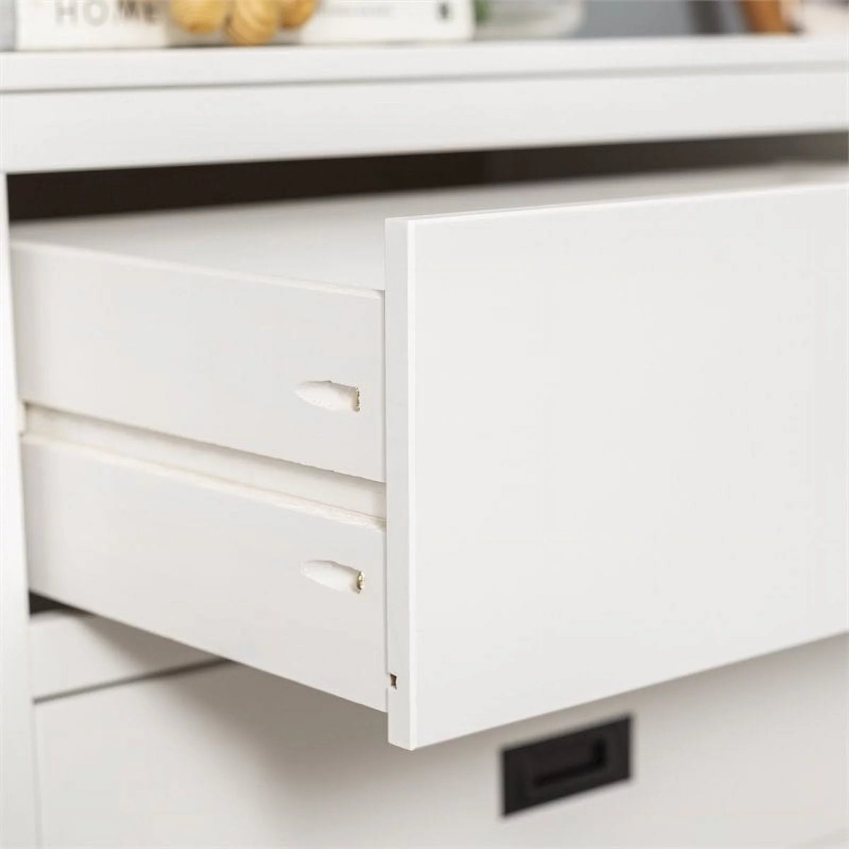 White 6-Drawer Solid Wood Dresser F488445
