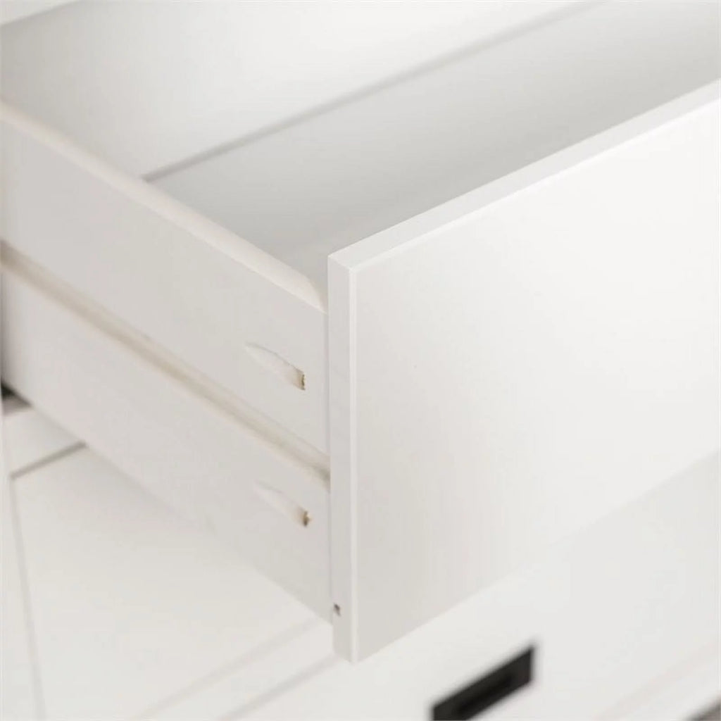 White 6-Drawer Solid Wood Dresser F488445