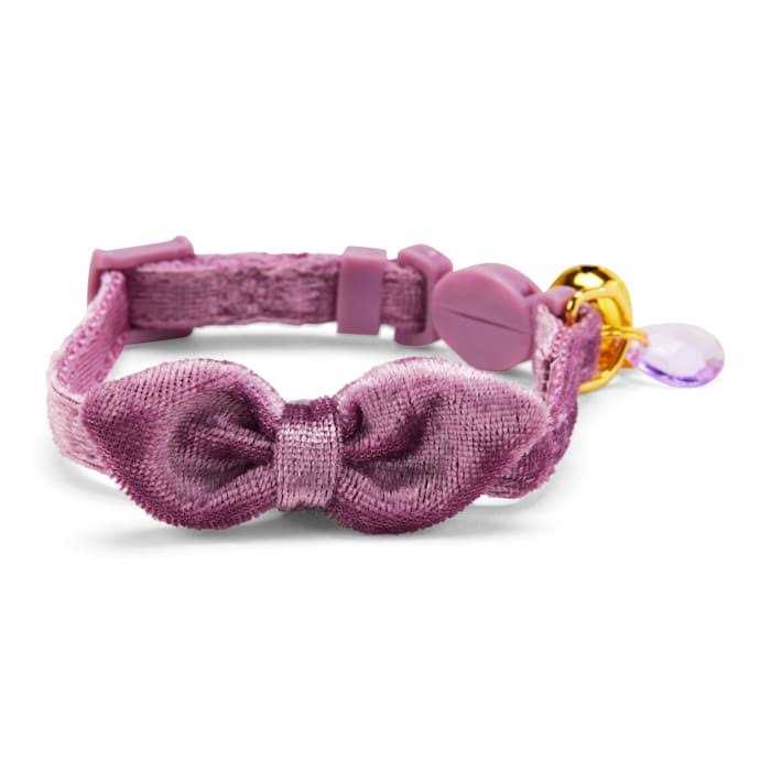 Velvet Adjustable Purple Kitten Collar J371429
