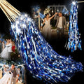 24 Pcs Lighted Wedding Wands White Tinsel L206