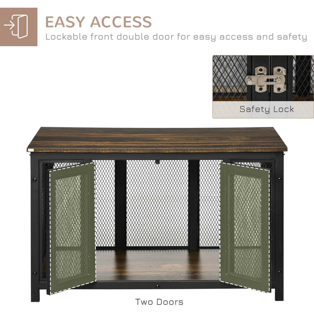 Furniture Style Dog Crate with Openable Top Y75816