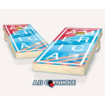Solid Wood Cornhole Board and Bags I979432