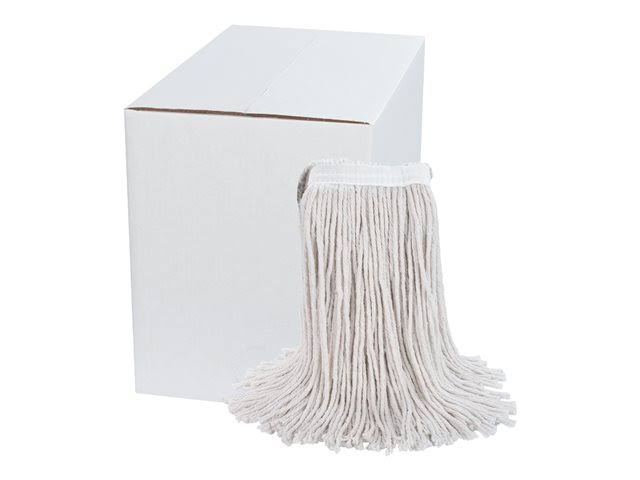 White Cotton Cut-End Wet Mop Heads 24oz 12/Carton T302