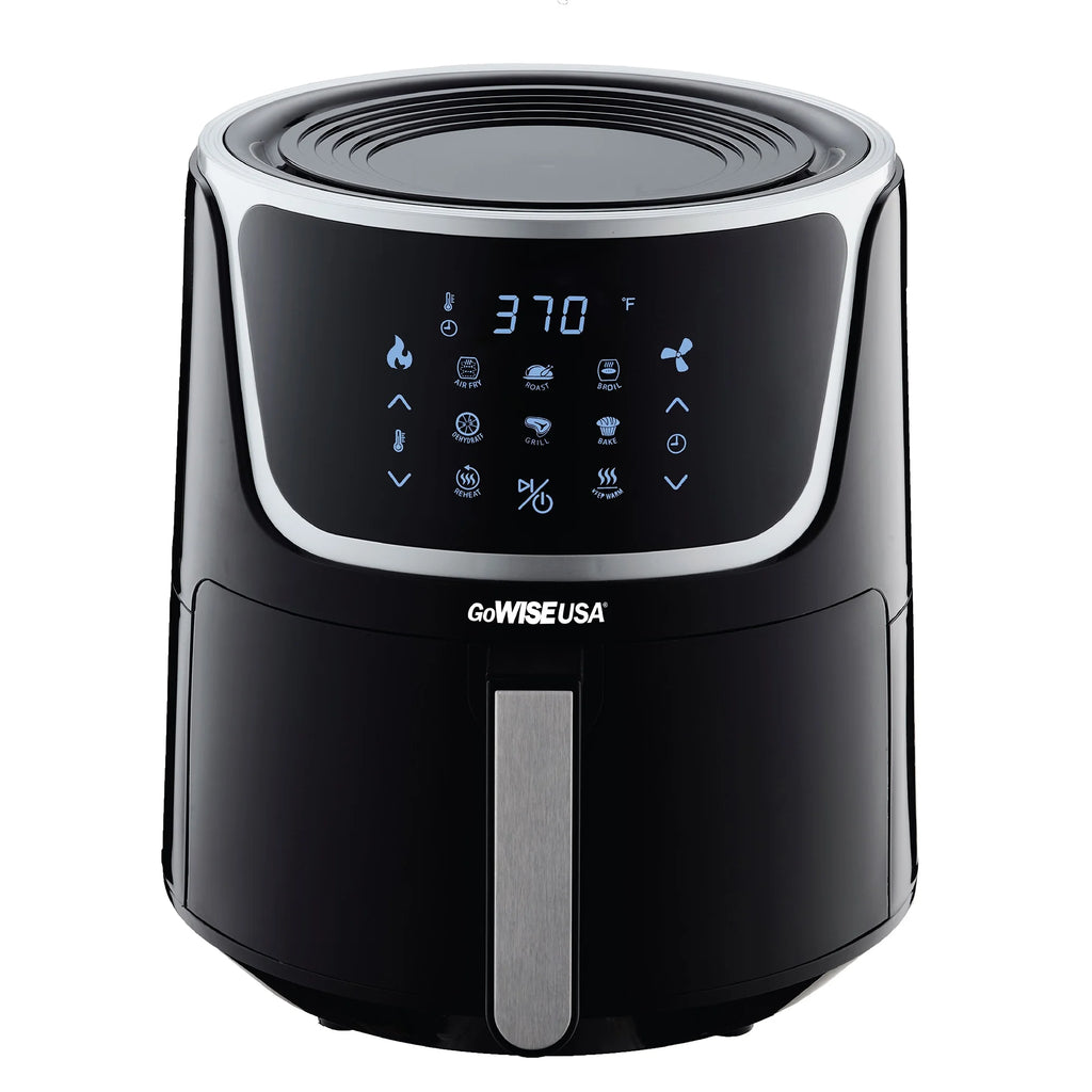 7-Quart Electric Air Fryer with Dehydrator and Stackable Racks X456