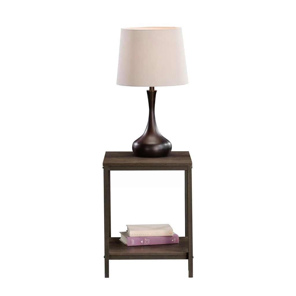 Smoked Oak Finish Side Table X855432