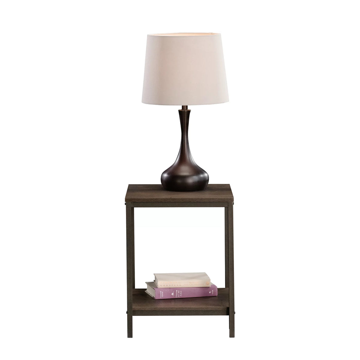 Smoked Oak Finish Side Table X855432