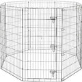 Foldable Metal Pet Dog Exercise Fence Pen with Gate G894201