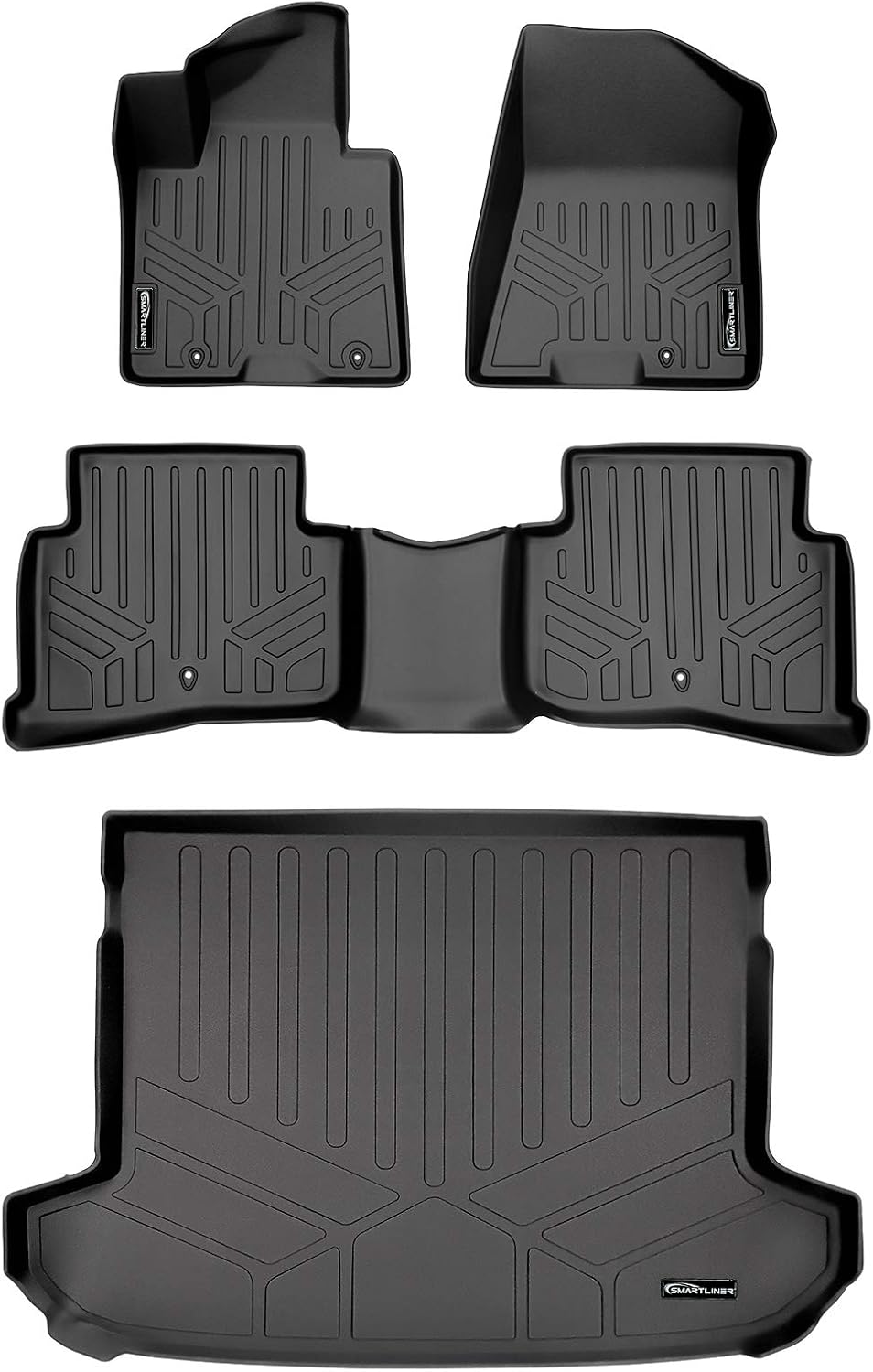 Custom Fit Floor Mats and Cargo Liner Set Black H925