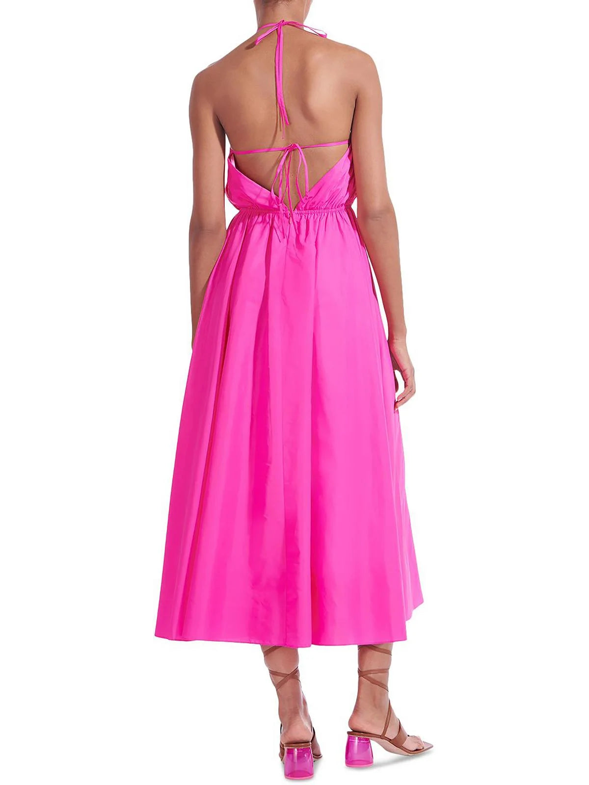 Embellished Halter Midi Dress N970119