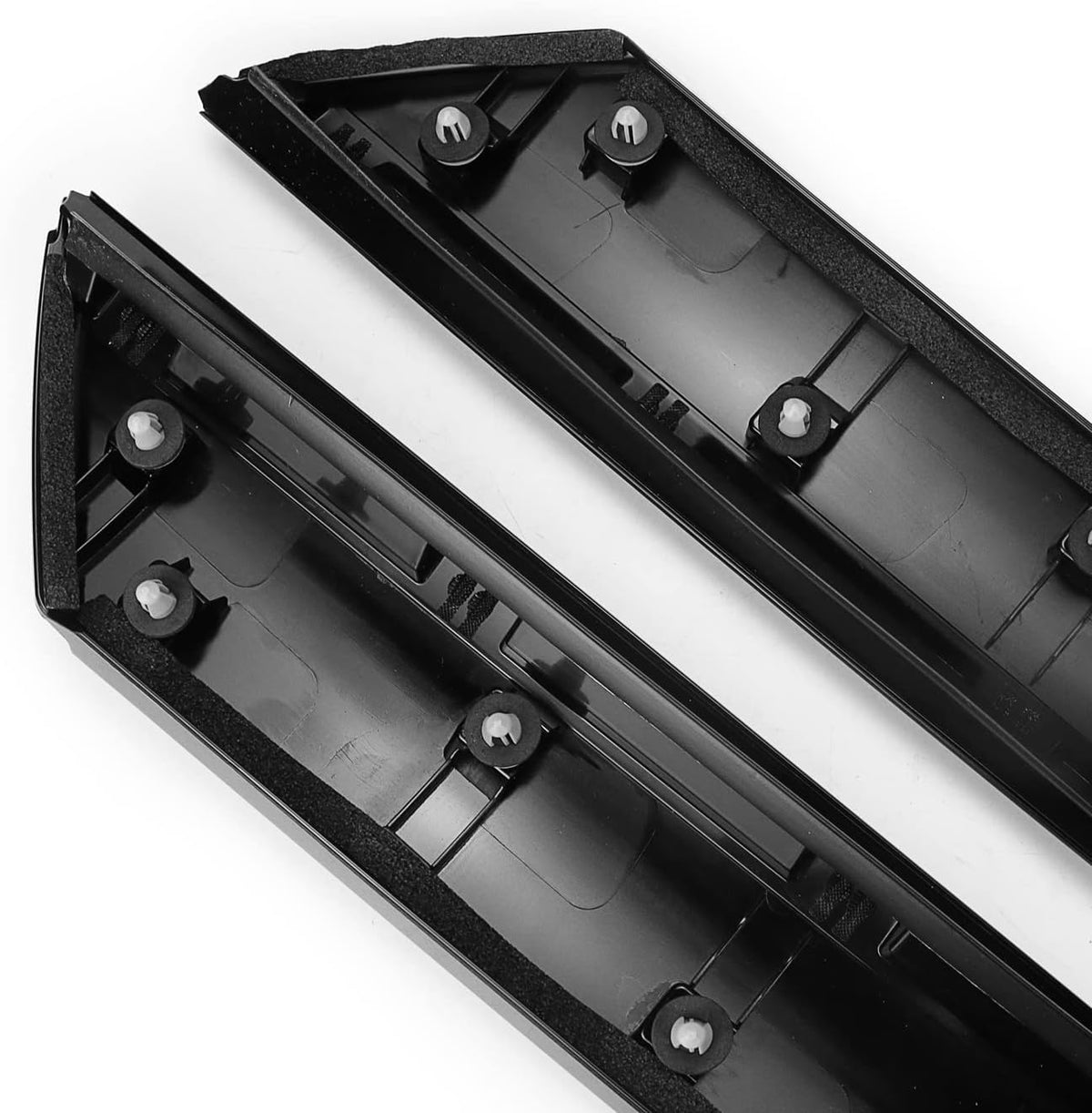Gloss Black Windshield Pillar Trim Panel Molding Pack of 2 A706433