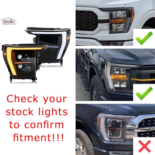 LED Headlights for F150 2021-2024 with Sequential Turn Signal S533213