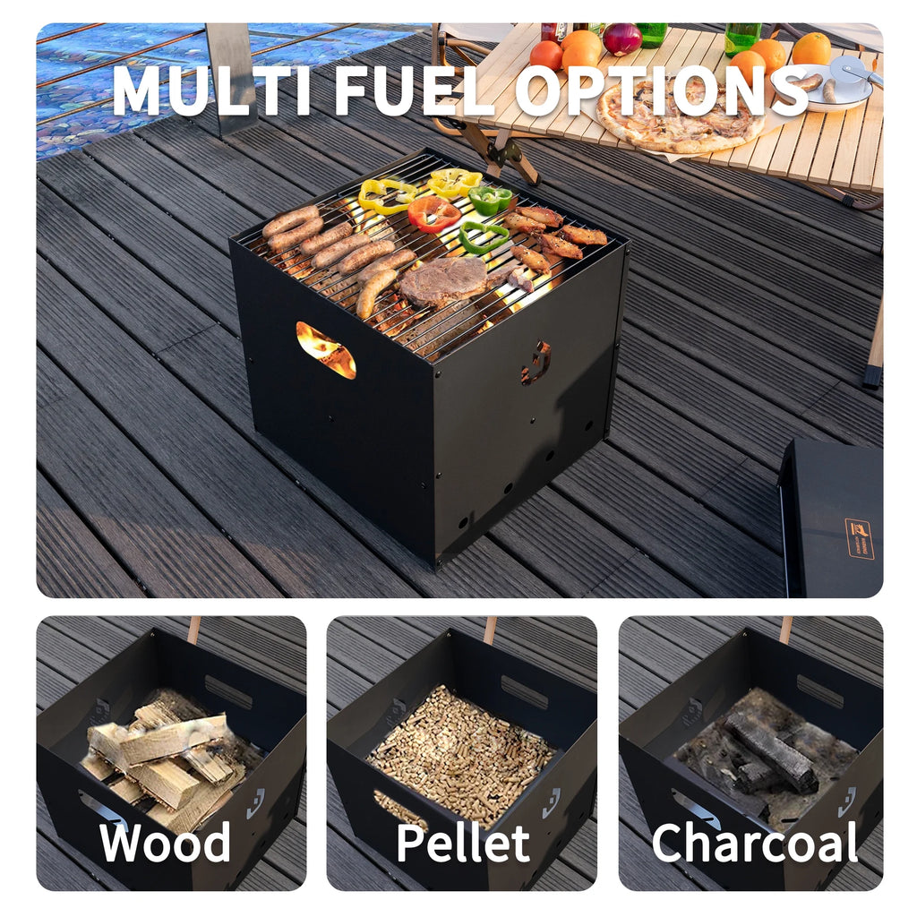 16" Wood Pellet Outdoor Pizza Oven with Pizza Stone J710243