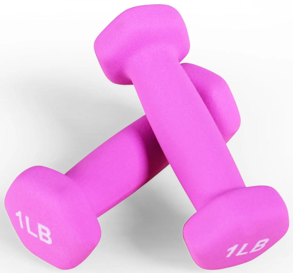 1 lbs Pair Vinyl Coated Dumbbells B4798