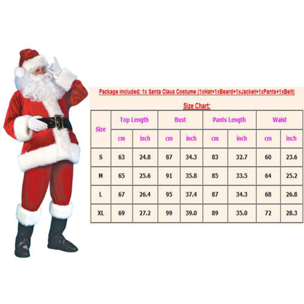 Santa Claus Costume for Adult Men S948416