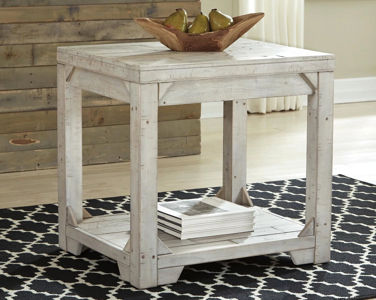 Whitewash End Table B205806