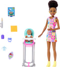 10 Piece Barbie Doll and Baby Playset K5422