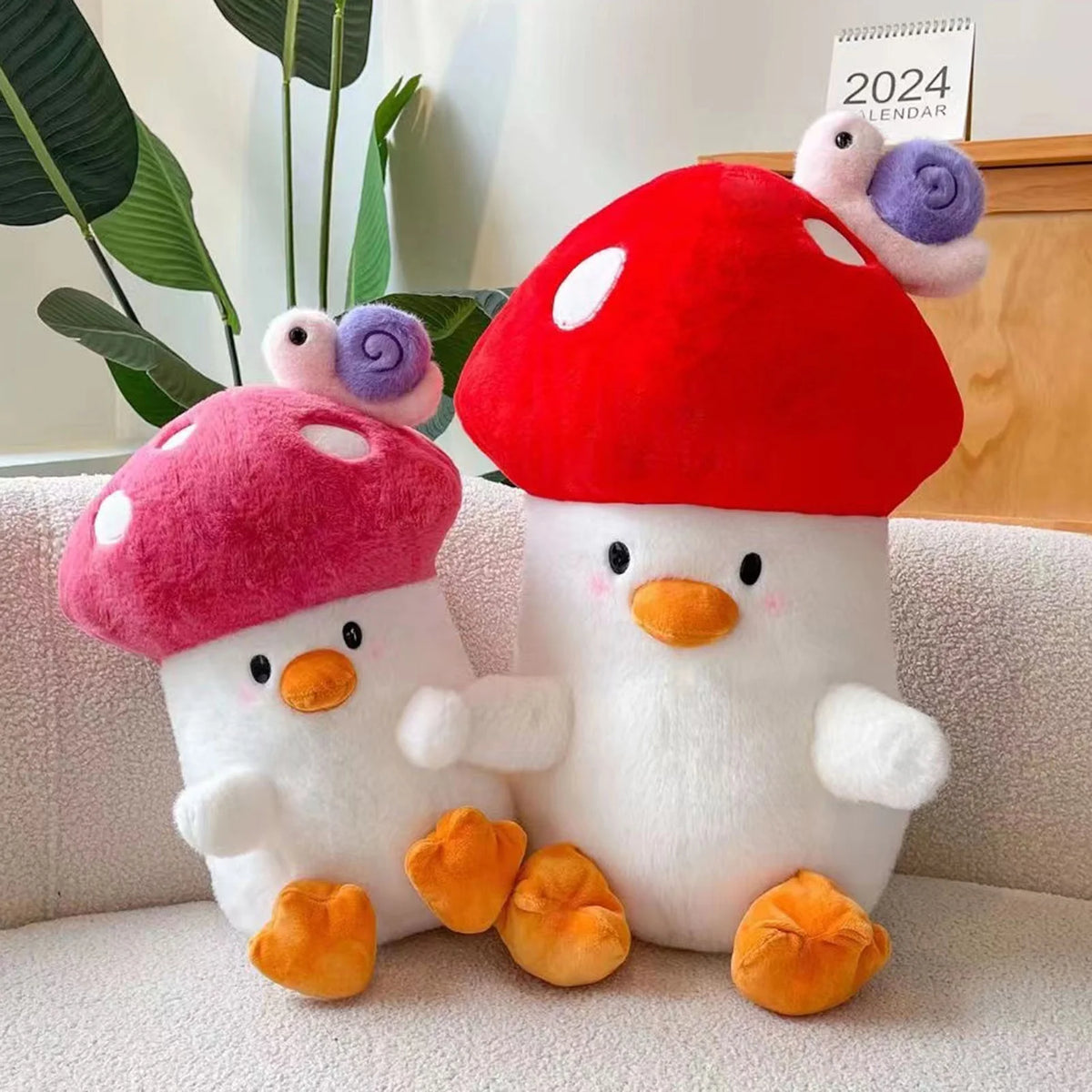 Plush Mushroom Chick Stuffed Animal Toy A77228