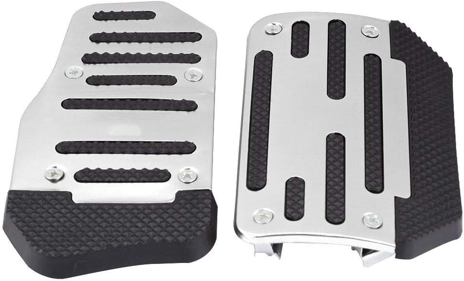 Silver Alloy Nonslip Brake Pedal Cover S270