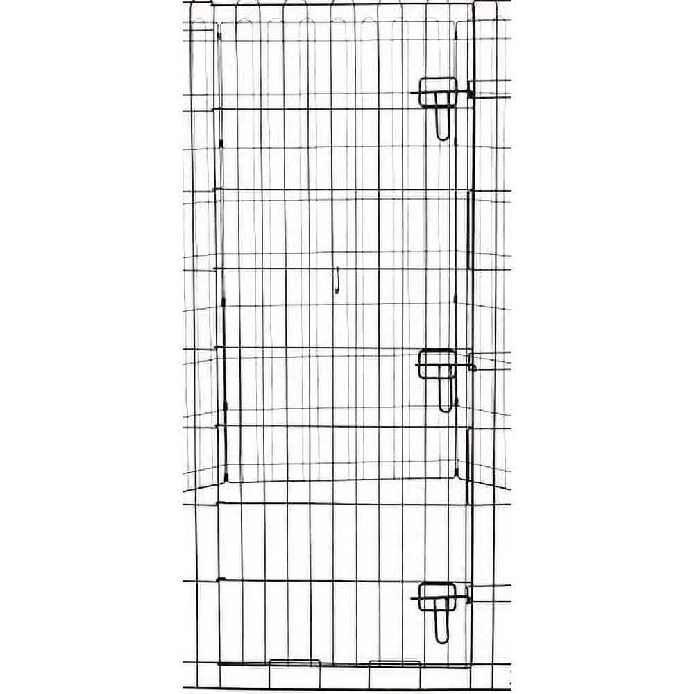 Foldable Metal Pet Dog Exercise Fence Pen with Gate G894201