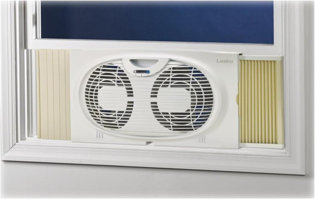 White Twin Window Fan A612116