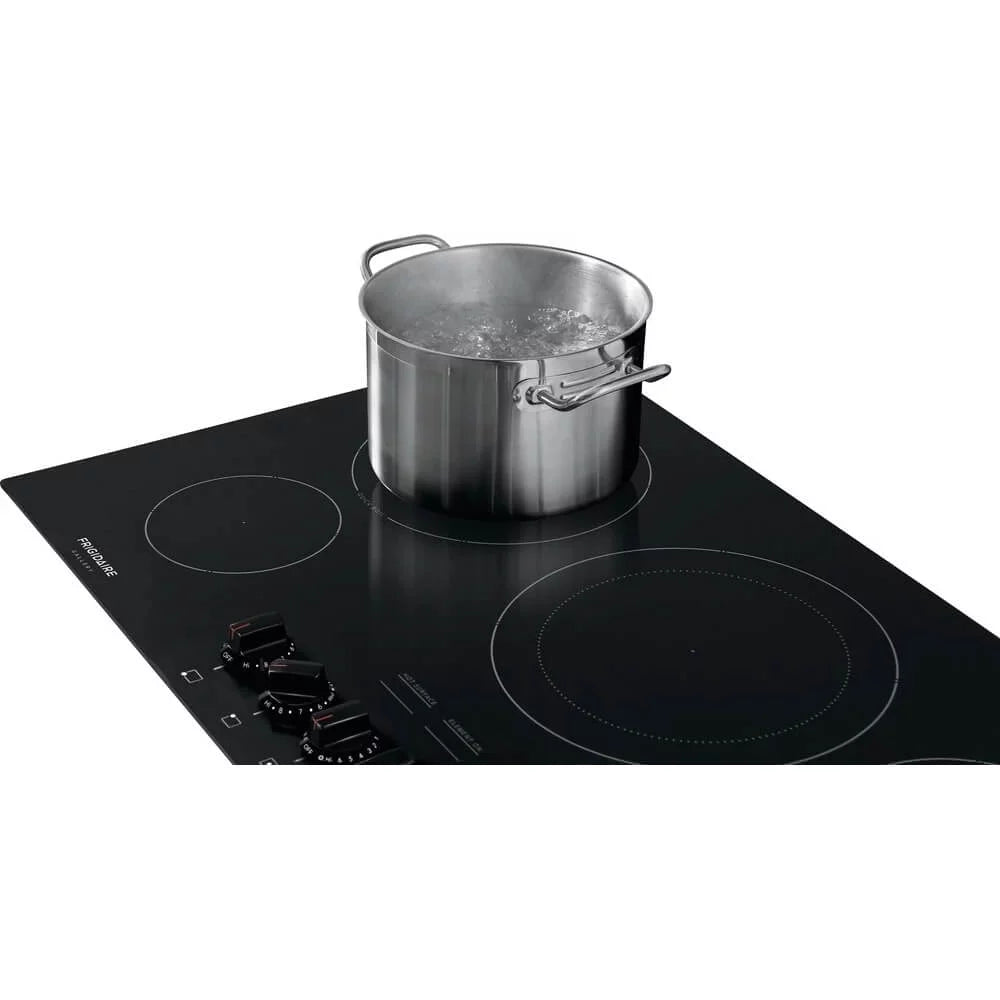 36 Electric Cooktop with 5 Elements Ceramic Glass in Black J786458