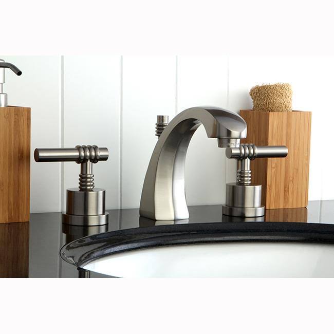 Polished Brass Two Handle Widespread Lavatory Faucet with Pop-Up J511