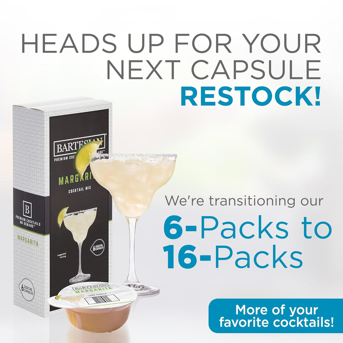 Pack of 6 Cocktail Capsules T154