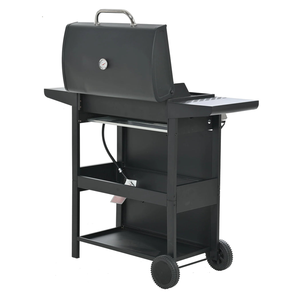Stainless Steel 4-Burner Gas Grill with Porcelain-Enamel Cooking Grates X659