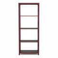 Red Powder Coating 4-Shelf Metal Bookcase O34234