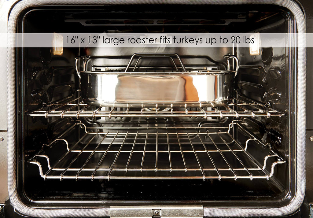 Large Stainless Steel Roaster with Rack R428
