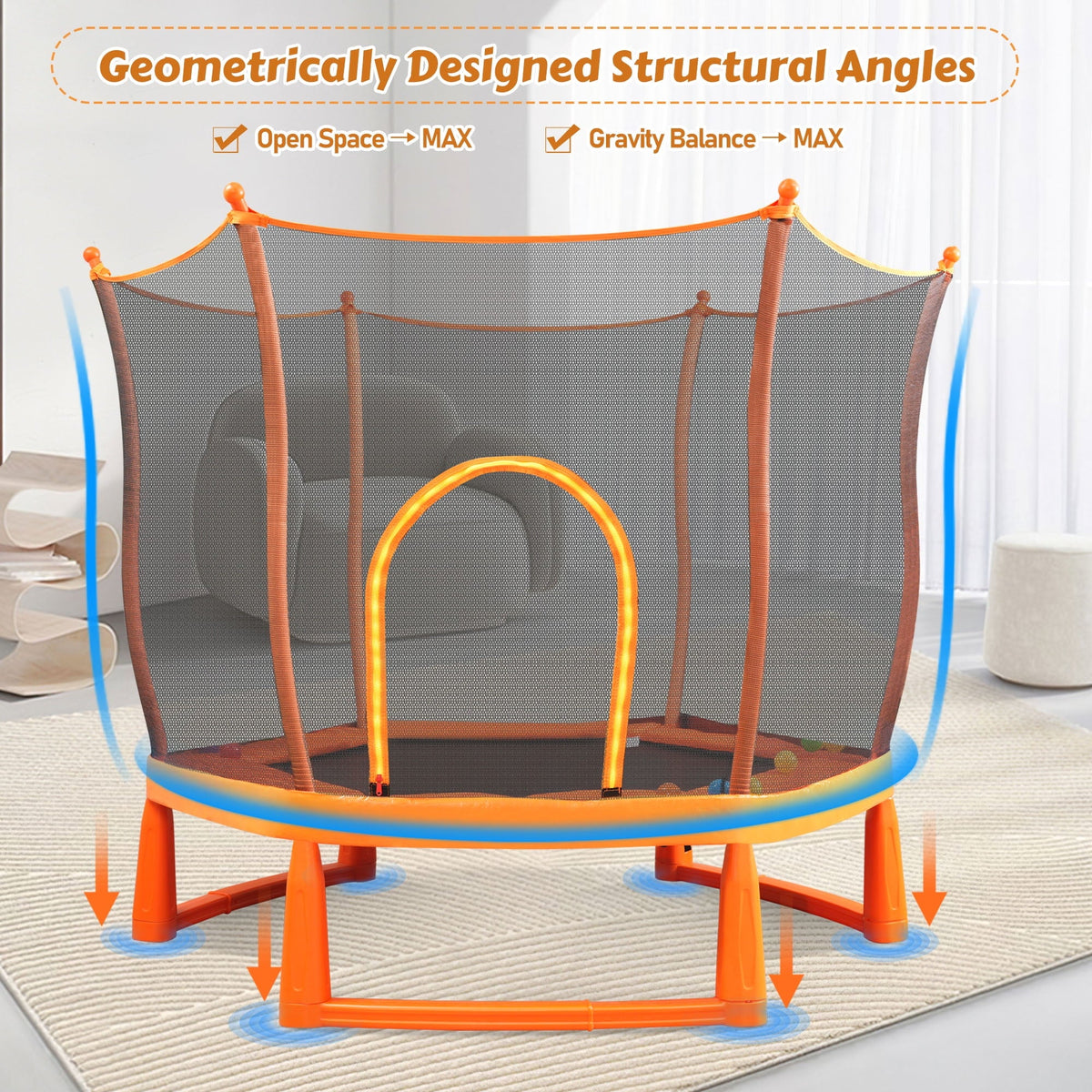 6FT Trampoline with Enclosure W28269