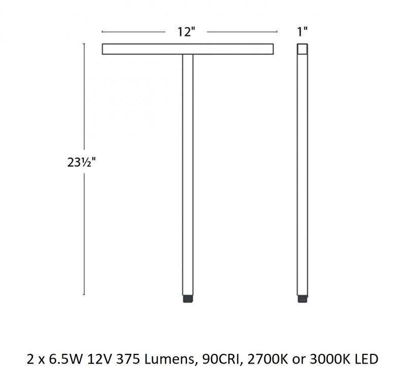 Bronze LED Double Path Light E556