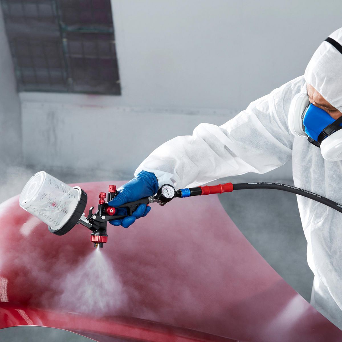 Gravity Feed Spray Gun with Side Fan Control X58843