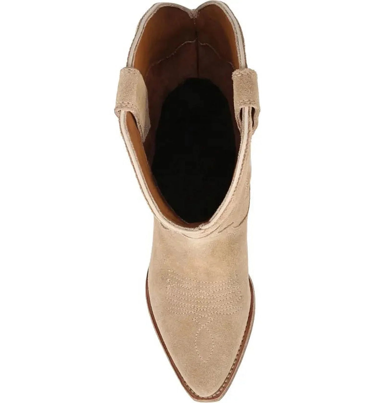 Sand Suede Pointed Toe Western Boots P537750