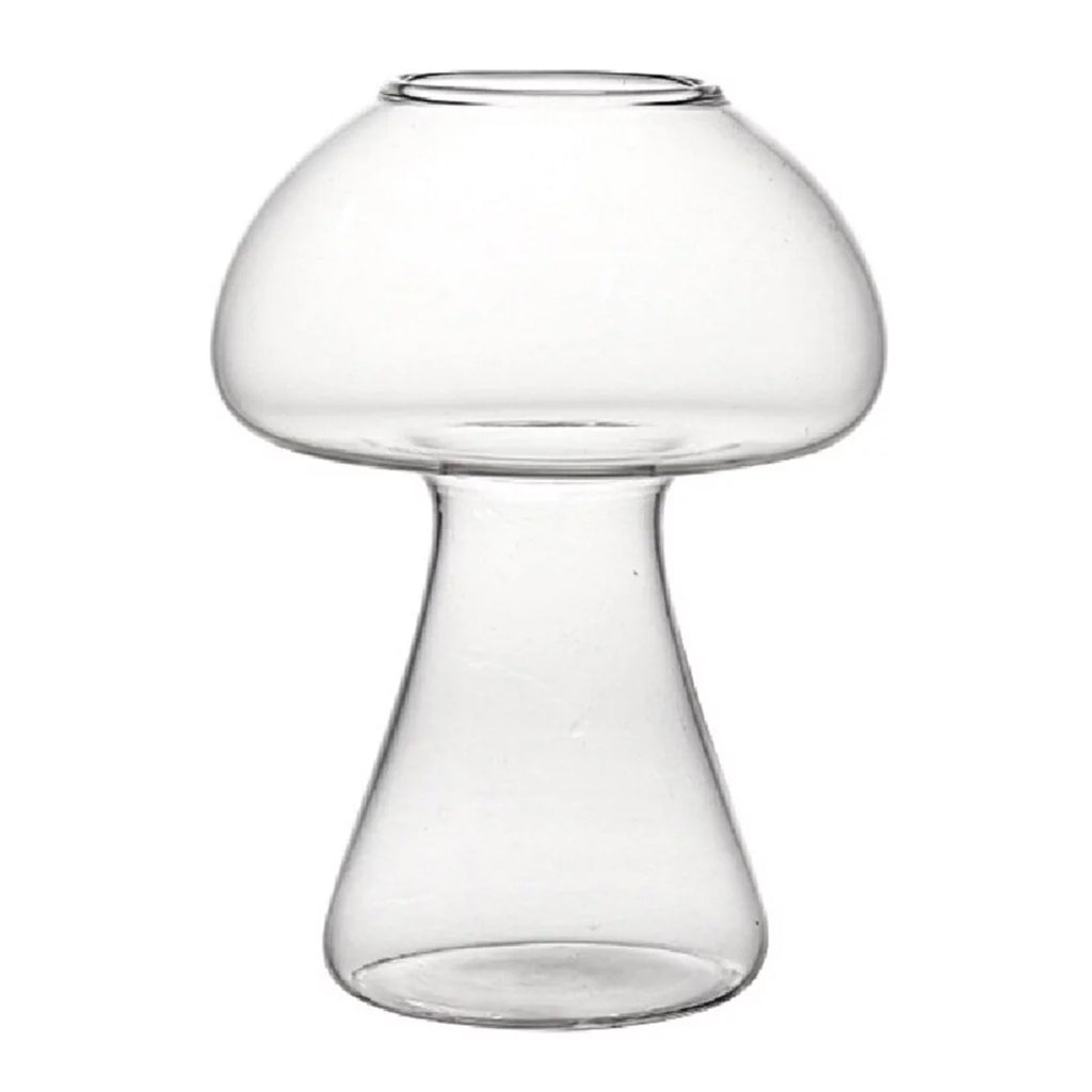 Mushroom Cocktail Mocktail Transparent Glass with Straw 300 ml Set of 2 S4654