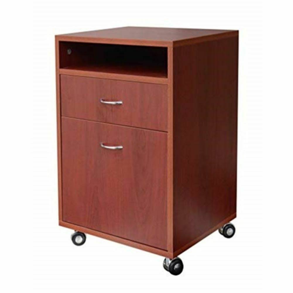 24 Mobile Printer Stand Brown P85190