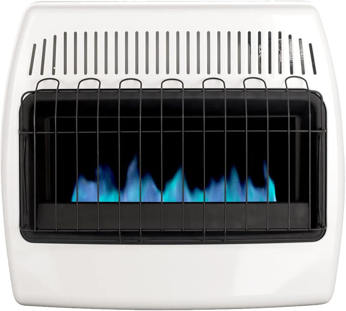 Black Natural Gas Heater with Free Standing Legs N3746