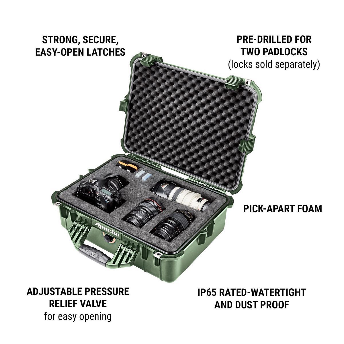 X-Large Green Weatherproof Protective Case M67853