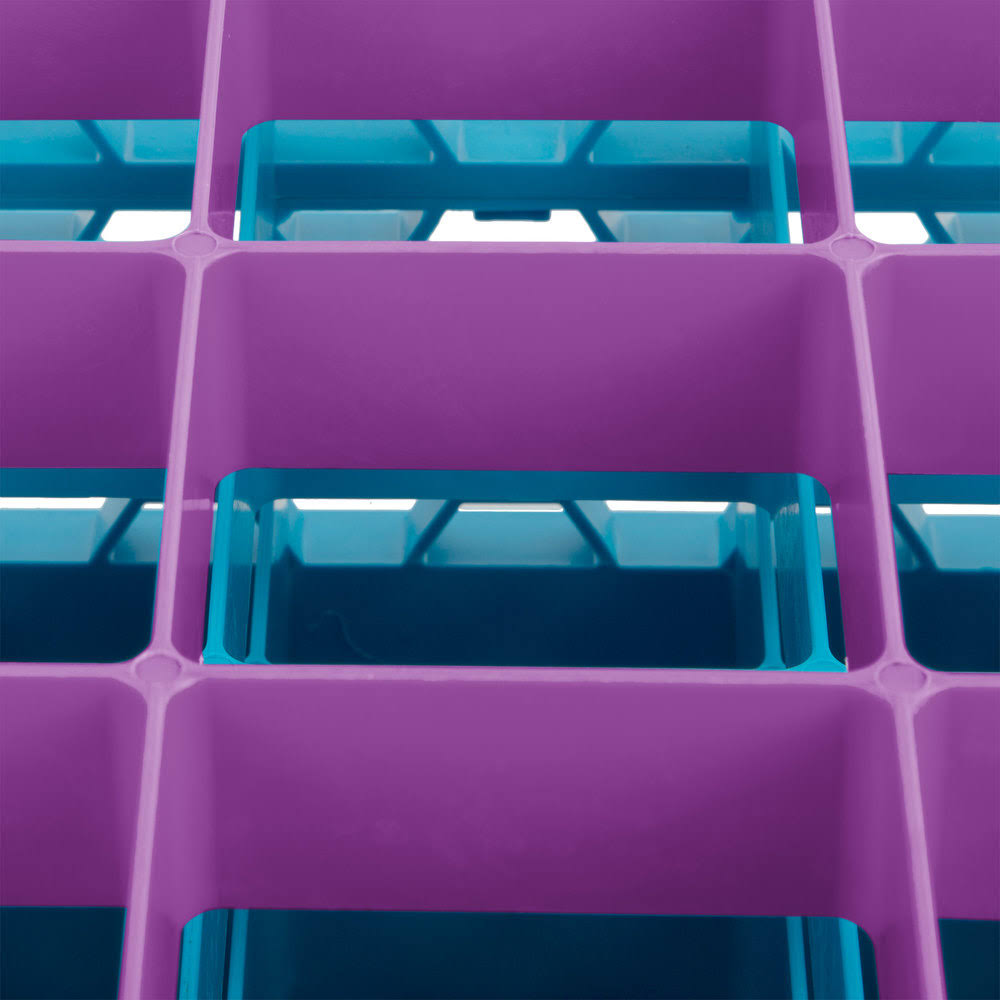 25 Compartment Lavender Glass Rack with 4 Extenders L52810