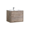 30 in. Wall Mount Nature Wood Bathroom Vanity P876