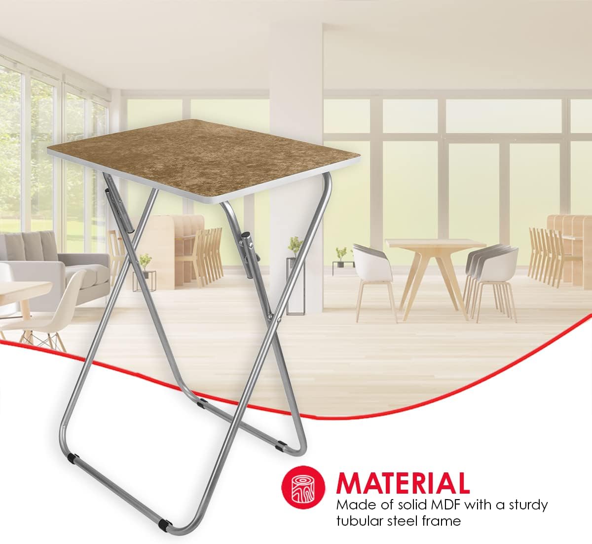 Brown Folding TV Tray D789184