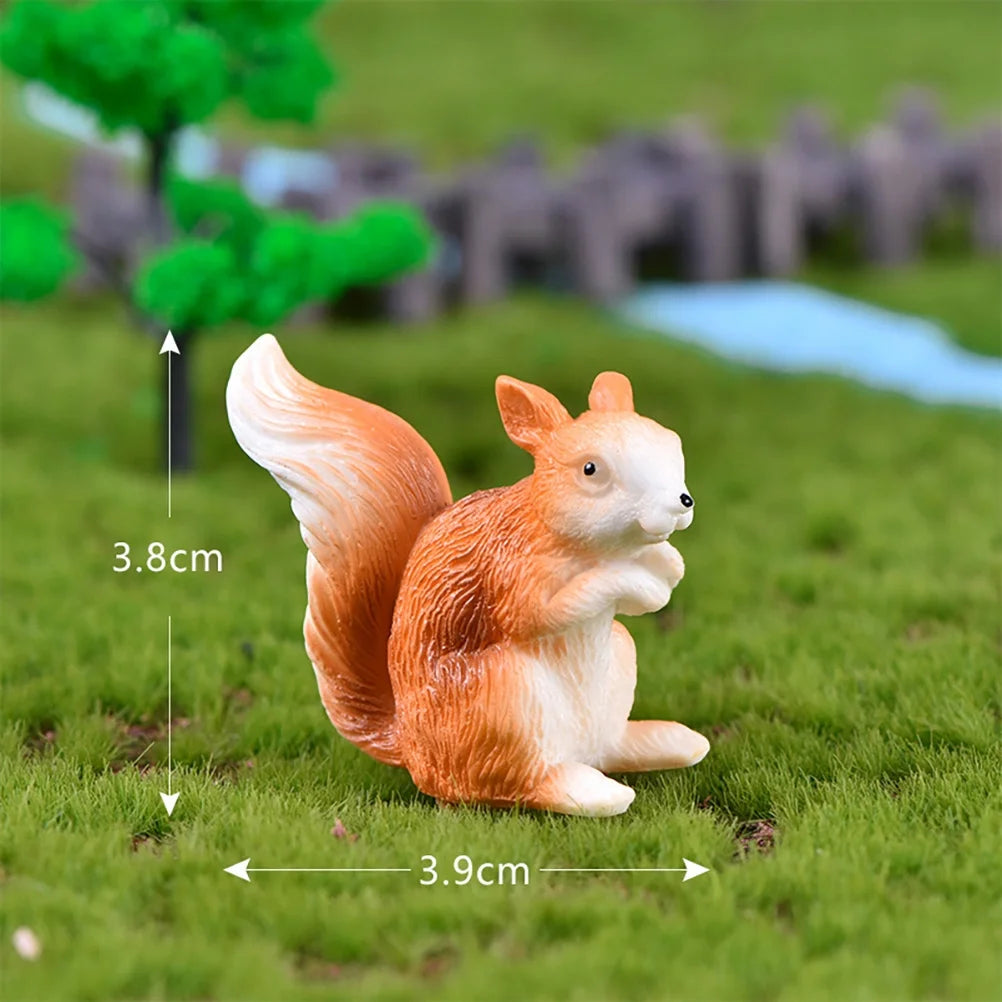 8 Pcs Rabbit Toys Ornament Doll House Accessories G364984