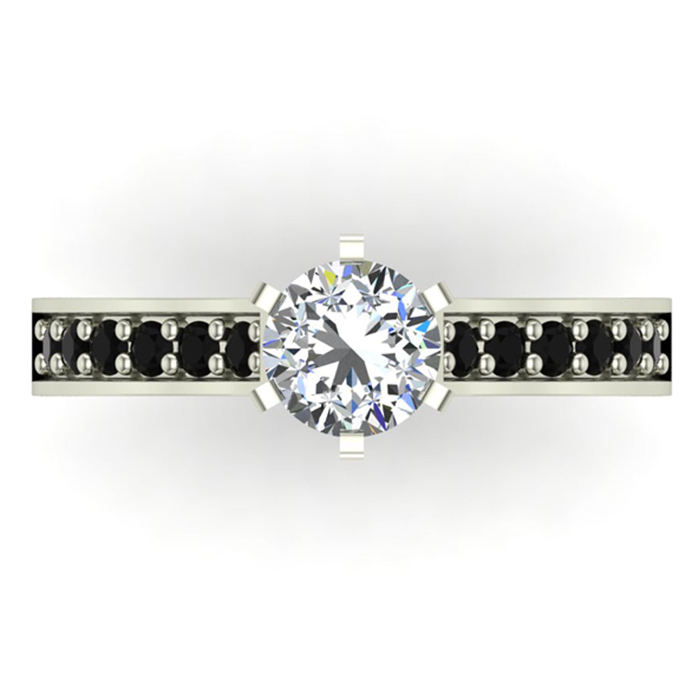 Black Diamond Ring 1.00 CT TW C34317