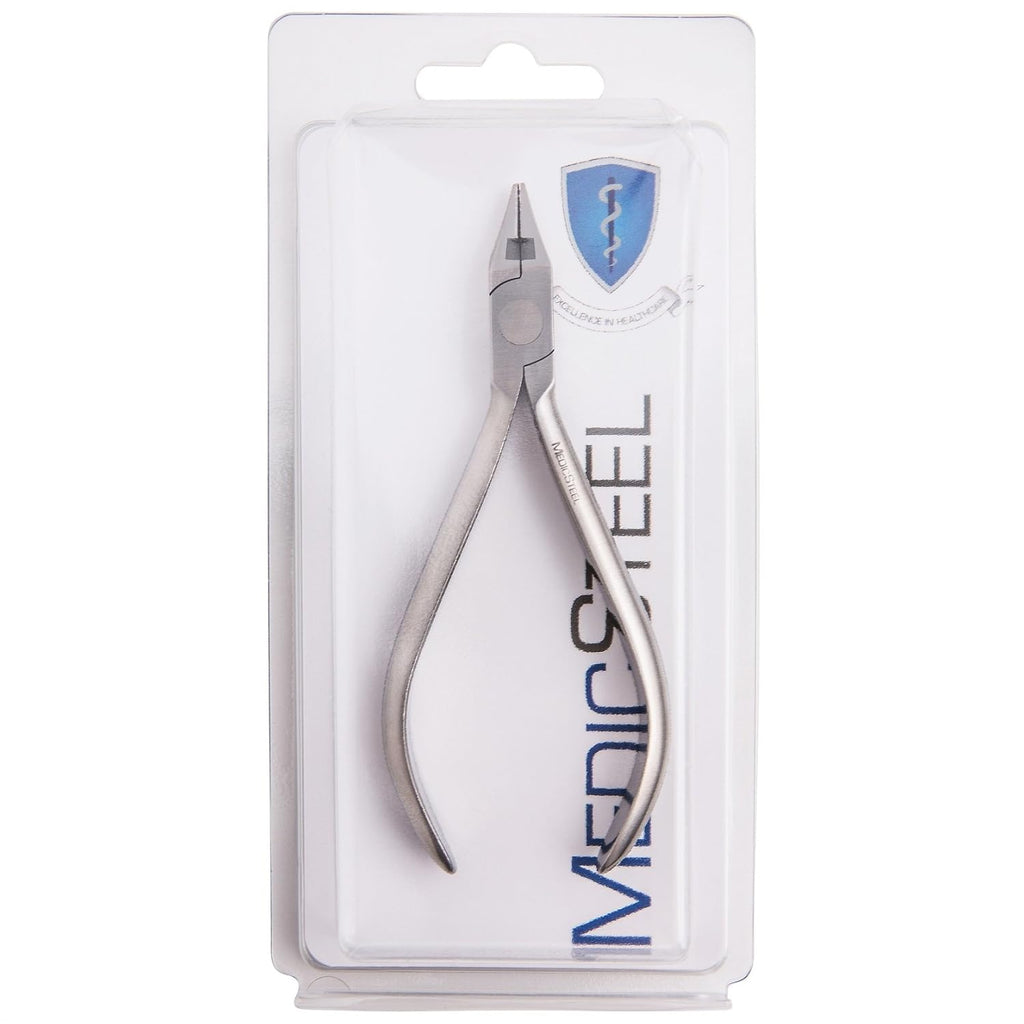 Stainless Steel Bird Beak Pliers with Cutter 5 inch Pack of 2 I9071