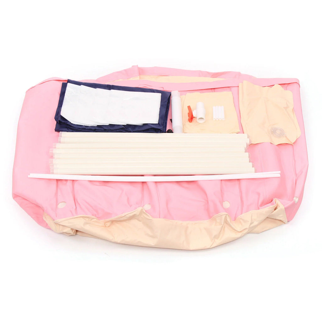 Pink PVC Inflatable Folding Bathtub K83951